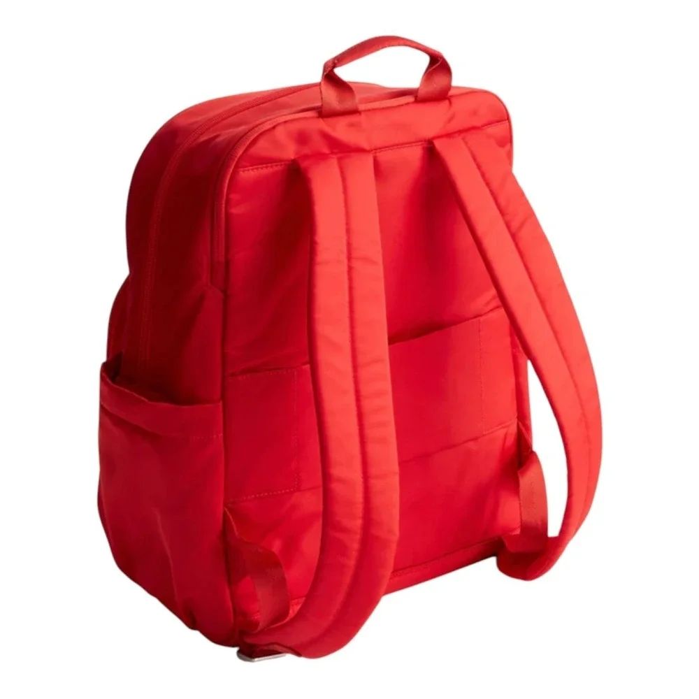 Vera Bradley backpack Large Bancroft Nylon Goji Berry Red‎ Bookbag NEW $150